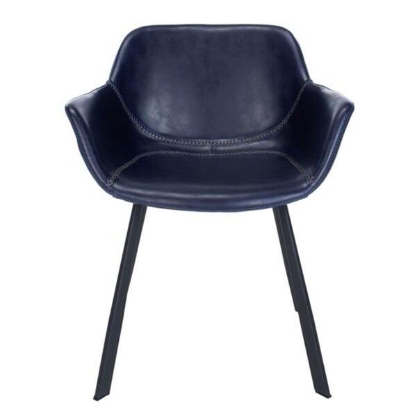 Safavieh Arlo Mid Century Dining Chair, Midnight Blue, 2PK - DCH3002A-SET2