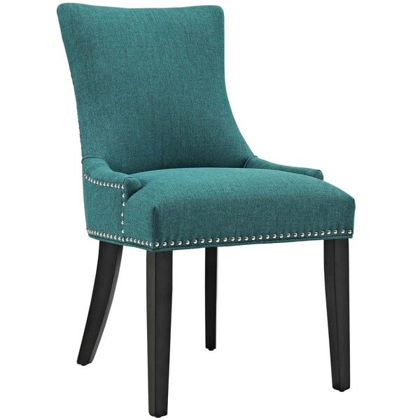 Modway Furniture 36 H x 25 W x 22 L in. Marquis Fabric Dining Chair, Teal - EEI-2229-TEA