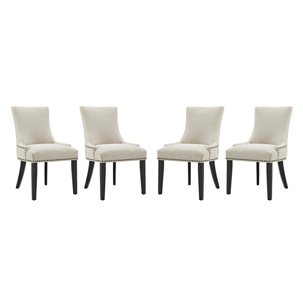 Modway Furniture Marquis Dining Chair - Fabric, Beige - Set of 4 - EEI-3497-BEI