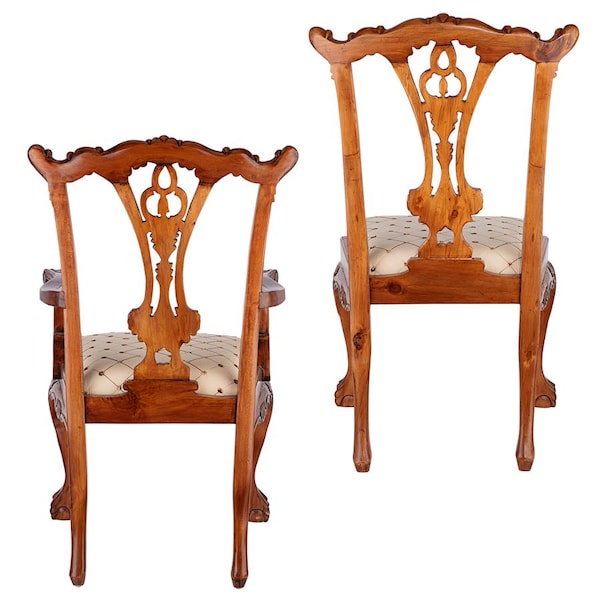 Design Toscano English Chippendale Chairs, PK 6 - AF91008