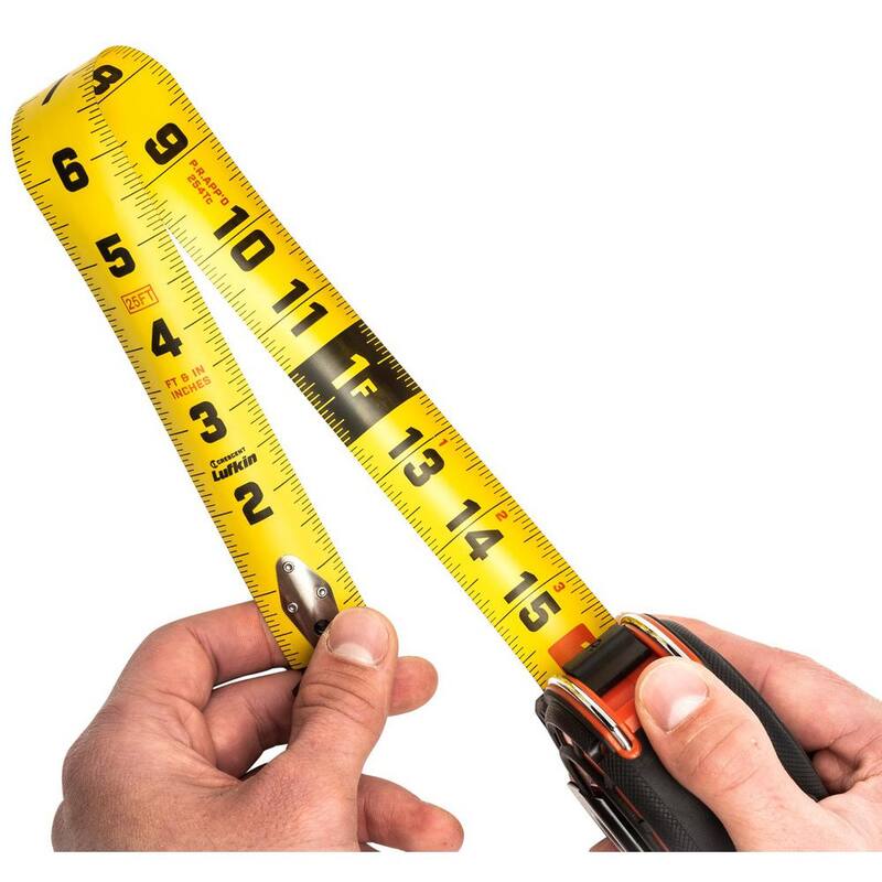 Crescent Lufkin 1-3/16 in. x 35 ft. Shockforce G1 Dual-Sided Tape Measure - L1135-02