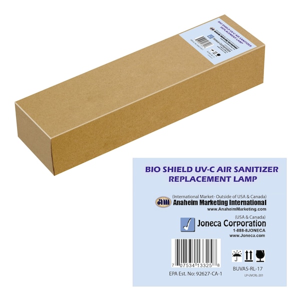 Bio Shield UV-C Air Sanitizer System 17-Inch Replacement Lamp - 51-BUVAS-RL-1
