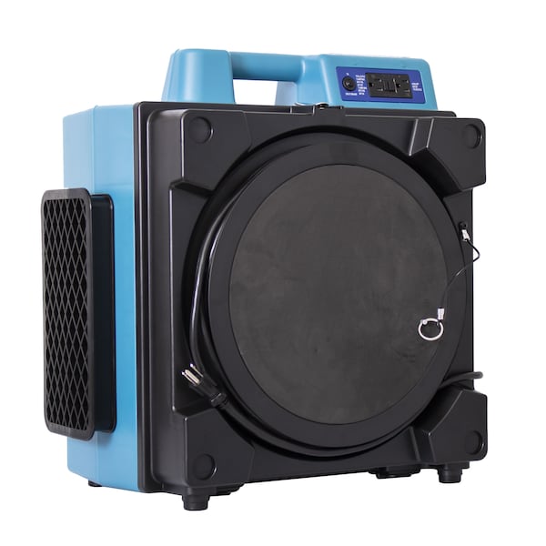 Xpower HEPA Air Scrubber W/ Built-In GFCI Power Outlets and 3-Stage Filter System, 2/3 HP, 750 CFM, 4.5 Amps, Variable Speed - X-4700A