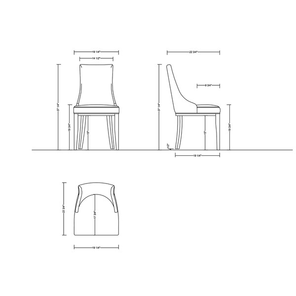 Manhattan Comfort Shubert 6-Piece Faux Leather and Velvet Dining Chair Set in Light Grey - 6-DC055AR-LG