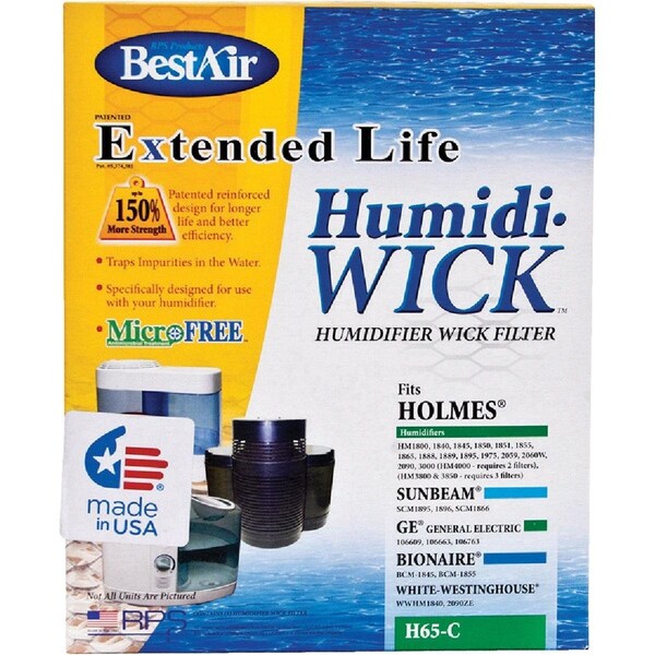 Bestair Extended Life Humidi-Wick H65 Humidifier Wick Filter - H65-PDQ-4