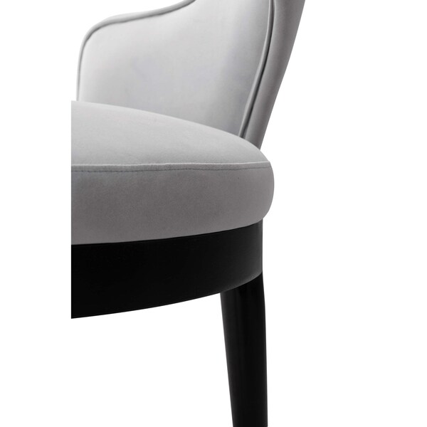 Manhattan Comfort Carrington Dining Armchair in Light Grey, 2PK - 2-DC089AR-LG