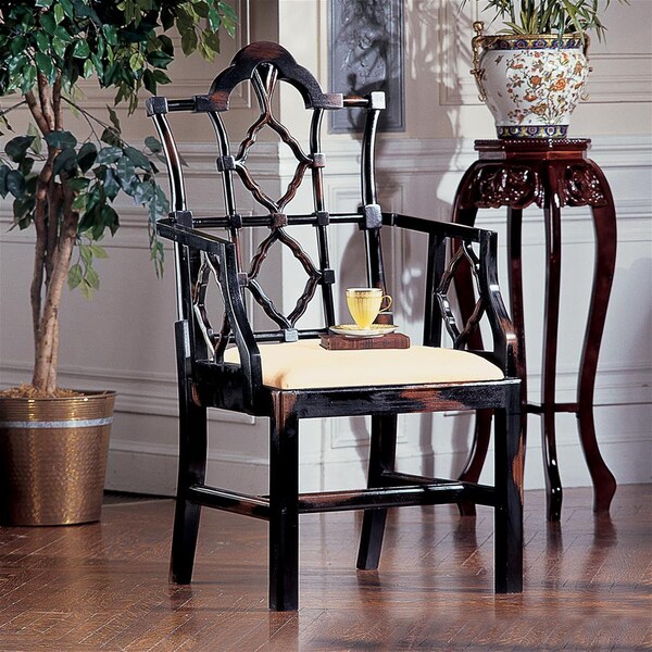 Design Toscano Chinese Chippendale Chair, PK 2 - AF91400