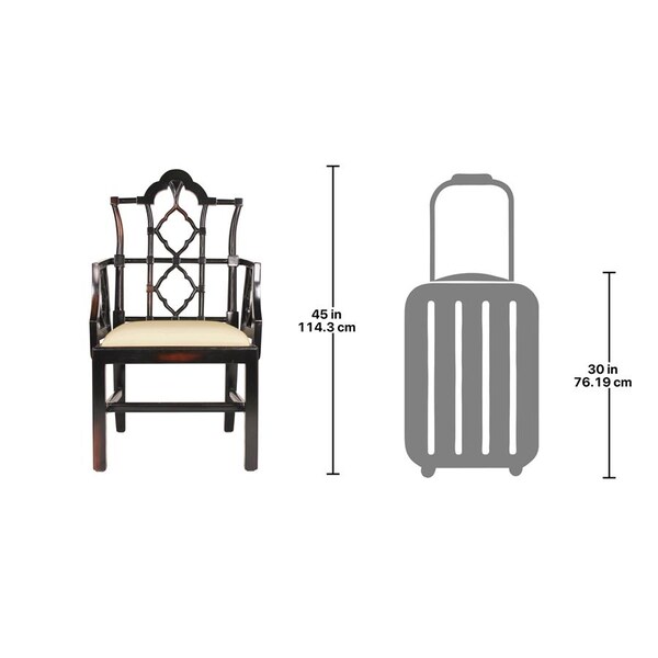Design Toscano Chinese Chippendale Chair, PK 2 - AF91400