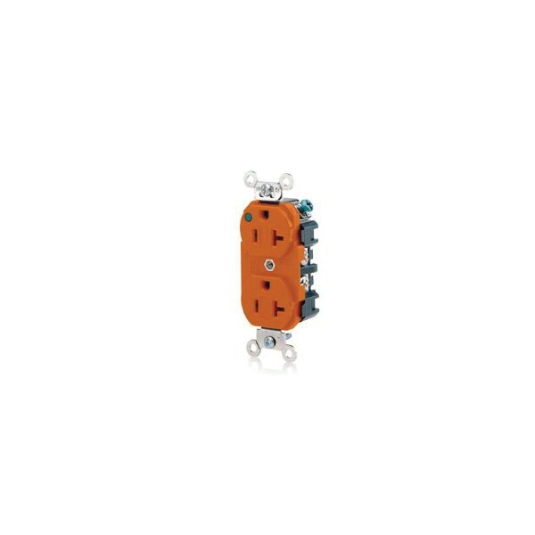 Leviton Electrical Receptacles 5-20R Power Ind Hg Recep Orange - 8300-PLO