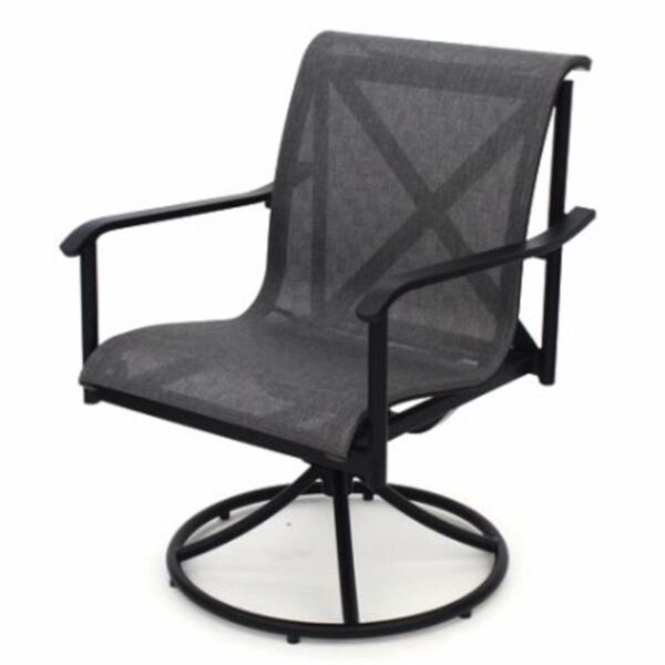 Comfortcorrect Norwalk Aluminum Sling Swivel Rocker Dining Chair - CO3236990