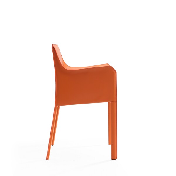 Manhattan Comfort Paris 6-Piece Dining Chairs in Coral - 4-DC3432-CO