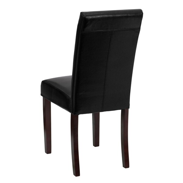 Flash Furniture 16 W, 19 L, 39 H - 4-BT-350-BK-LEA-023-GG