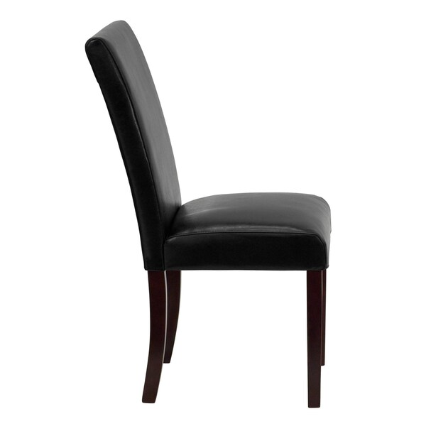 Flash Furniture 16 W, 19 L, 39 H - 4-BT-350-BK-LEA-023-GG