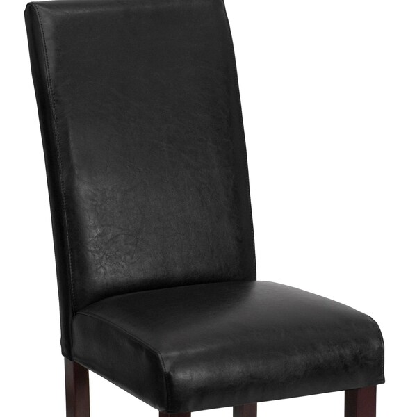 Flash Furniture 16 W, 19 L, 39 H - 4-BT-350-BK-LEA-023-GG