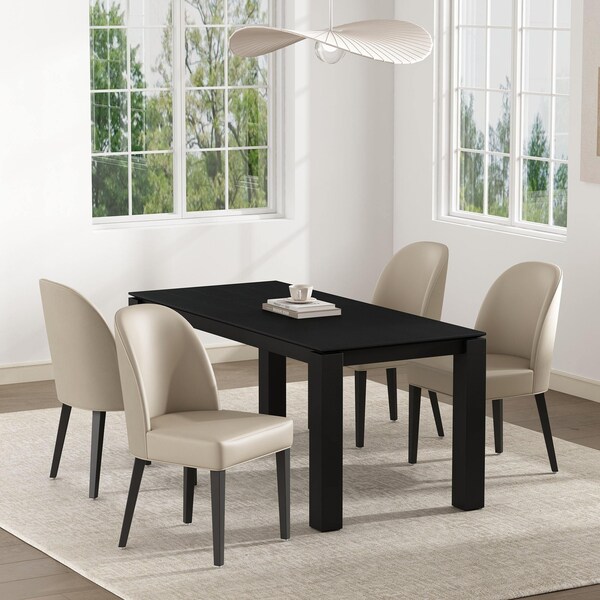 Manhattan Comfort Hillman Dining Chair in Sand - Set of 4 - 2-DC087-SD