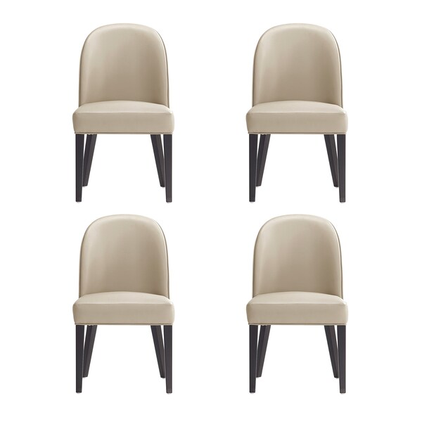Manhattan Comfort Hillman Dining Chair in Sand - Set of 4 - 2-DC087-SD