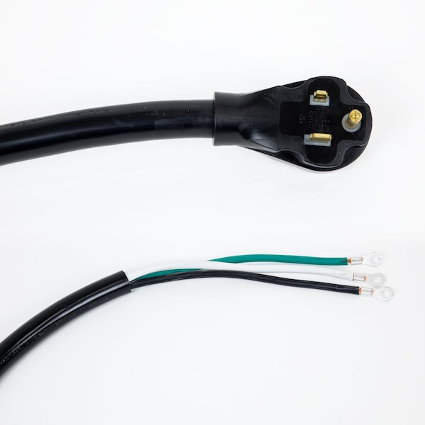 Dr Infrared Heater 9 Feet 50A Power Cord with NEMA 6-50P Plug Open End with Eyelet 6-2 Gauge UL listed, Black - DR-PS101