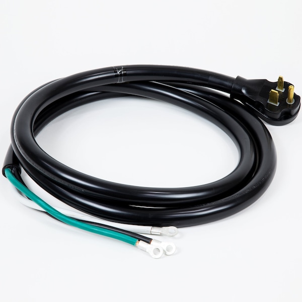 Dr Infrared Heater 9 Feet 50A Power Cord with NEMA 6-50P Plug Open End with Eyelet 6-2 Gauge UL listed, Black - DR-PS101