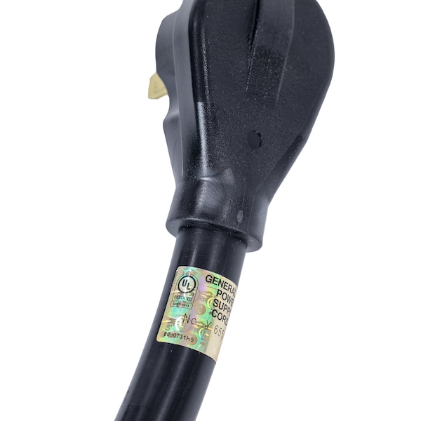 Dr Infrared Heater 9 Feet 50A Power Cord with NEMA 6-50P Plug Open End with Eyelet 6-2 Gauge UL listed, Black - DR-PS101