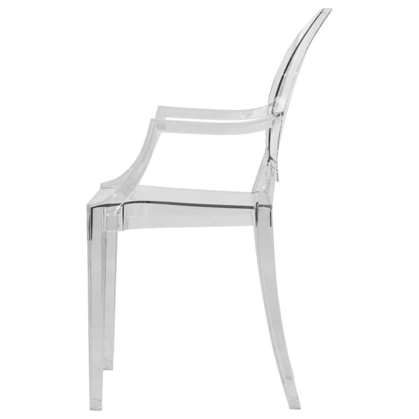 Leisuremod Carroll Modern Acrylic Chair, Clear - GC22CL