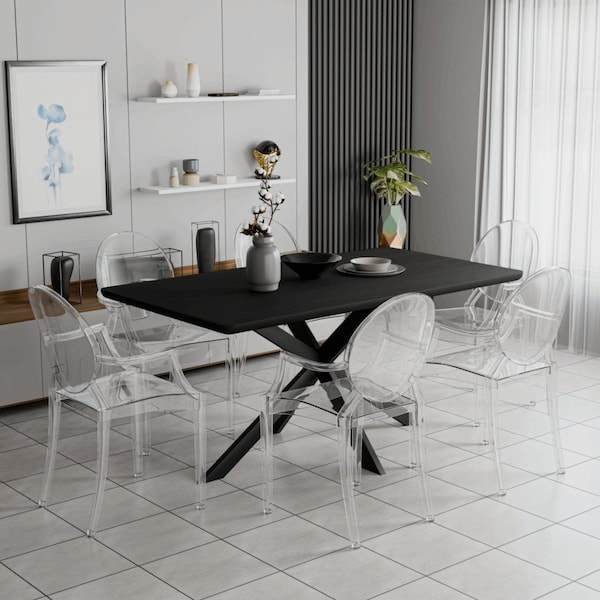 Leisuremod Carroll Modern Acrylic Chair, Clear - GC22CL
