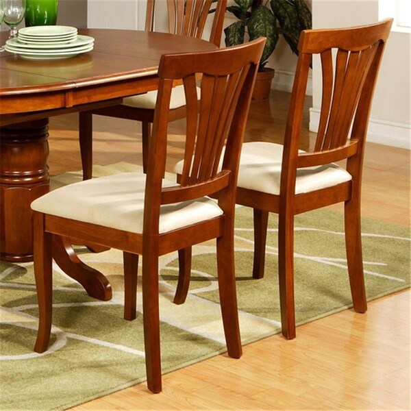 Latestluxury AVON11-CC-SABR 2 Avon Chair with Cushion Seat - Saddle Brown - LA2682554