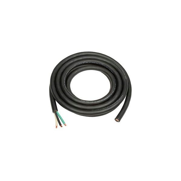 Global Industrial 25' L Cable SO 4/3 Wire For Salamander Heater, With Terminals - 246065