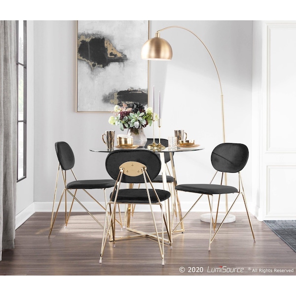 Lumisource Gwen Chair - Set of 2 PR - CH-GWEN AU+BK2