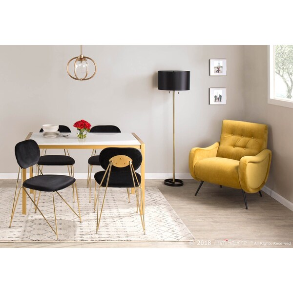 Lumisource Gwen Chair - Set of 2 PR - CH-GWEN AU+BK2
