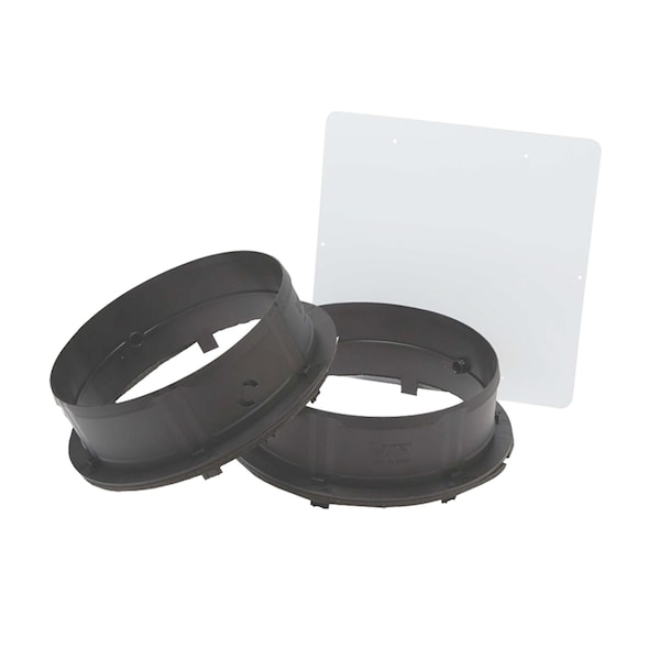 Santa Fe Dehumidifier Supply Duct Kit, (2) 10" Supply Collars & Block-Off Plate, for Use With SantaFe Advance - 4033039