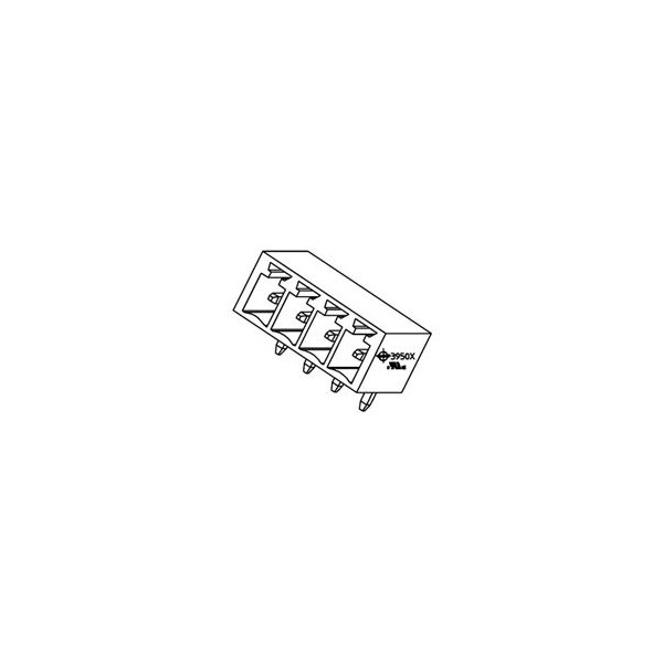 Molex 3.5Mm Euro Header Ra Blk Au 7Ckt - 395021507