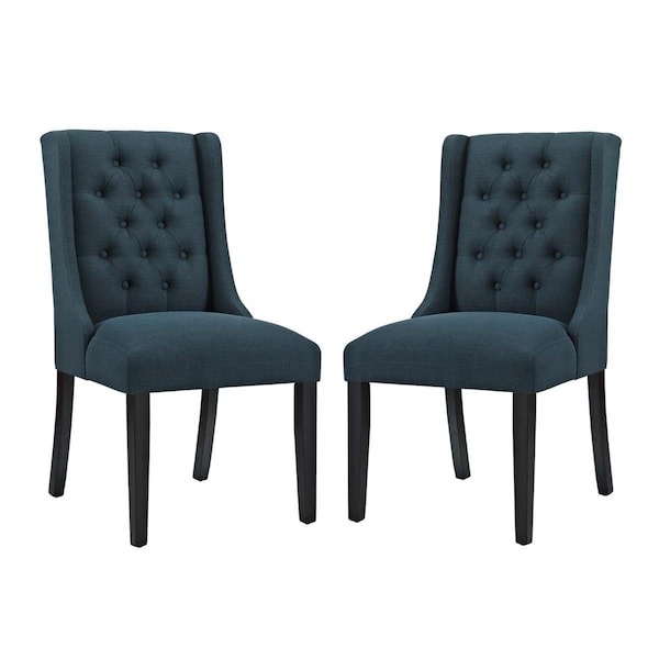 Modway Furniture Baronet Fabric Dining Chair, Azure - Set of 2 - EEI-3557-AZU