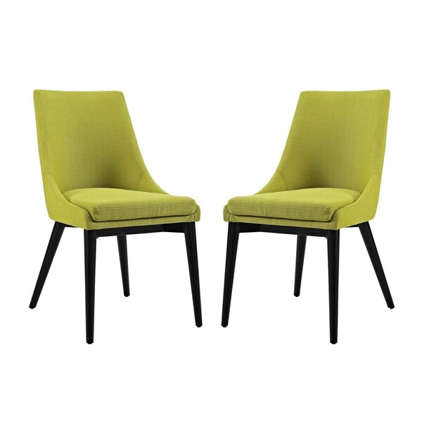 Modway Furniture 34 H x 38 W x 23.5 L in. Viscount Dining Side Chair Fabric, Wheat Grass - EEI-2745-WHE-SET