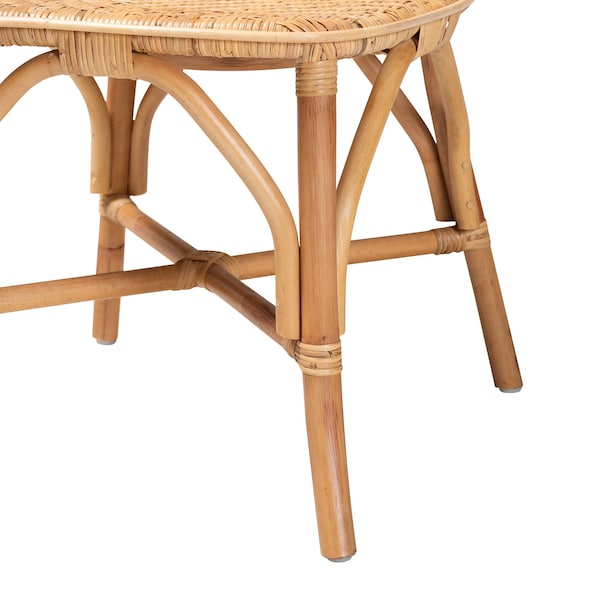 Baxton Studio Irene Modern Bohemian Natural Rattan Dining Chair - 225-13089-ZORO
