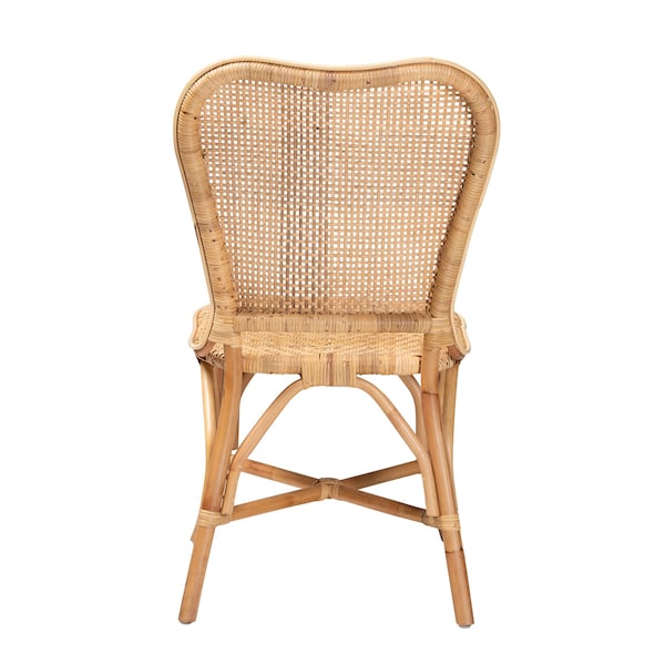 Baxton Studio Irene Modern Bohemian Natural Rattan Dining Chair - 225-13089-ZORO