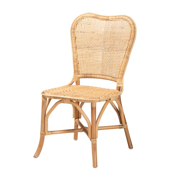 Baxton Studio Irene Modern Bohemian Natural Rattan Dining Chair - 225-13089-ZORO