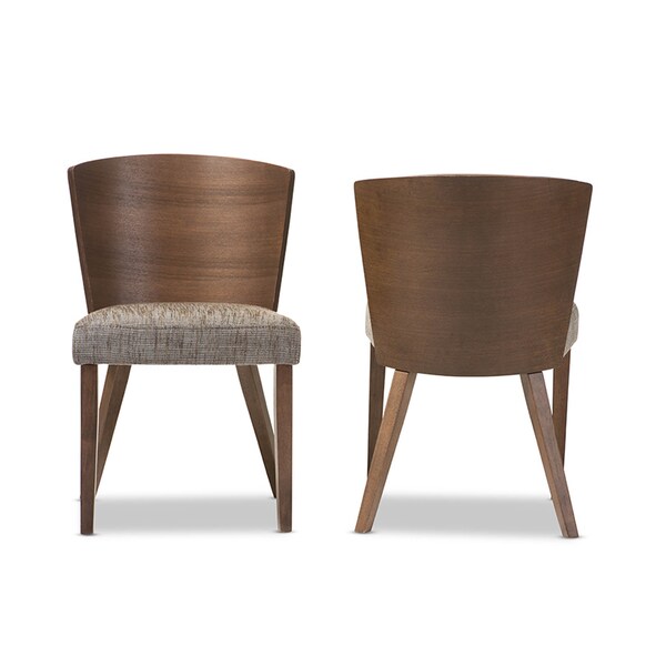 Baxton Studio Sparrow Brown And "Gravel" Wood Modern Dining Chair - 96-4644