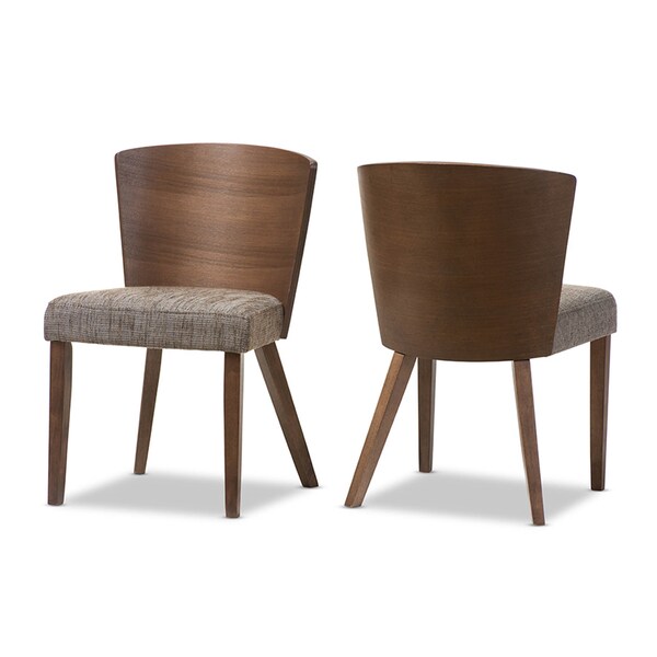 Baxton Studio Sparrow Brown And "Gravel" Wood Modern Dining Chair - 96-4644