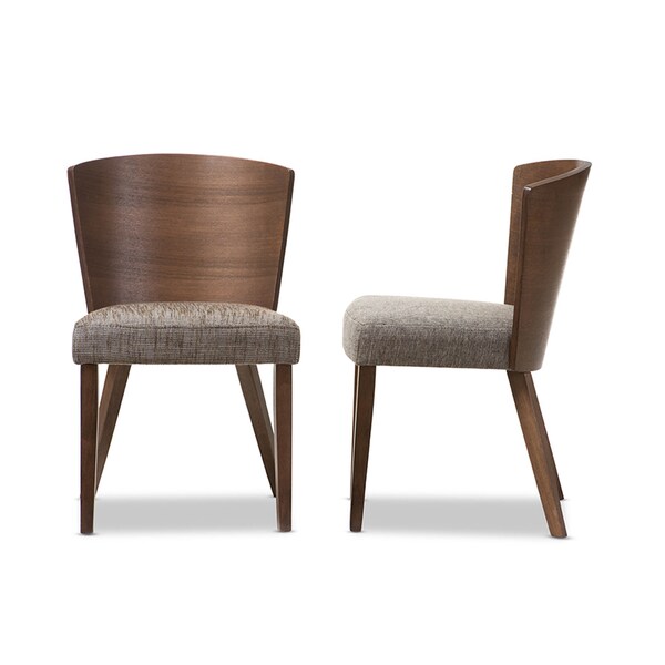Baxton Studio Sparrow Brown And "Gravel" Wood Modern Dining Chair - 96-4644