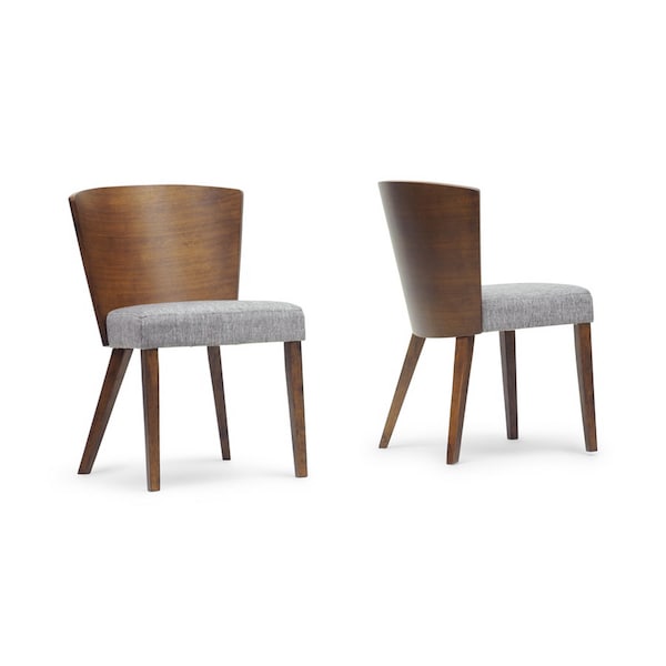 Baxton Studio Sparrow Brown And "Gravel" Wood Modern Dining Chair - 96-4644
