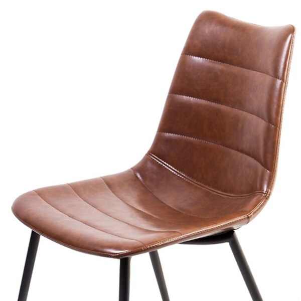 Homeroots Modern Dining Chair, Brown - Set of 2 - 283469