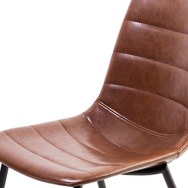 Homeroots Modern Dining Chair, Brown - Set of 2 - 283469
