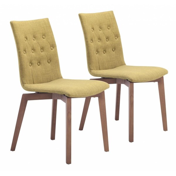 Homeroots 35.4 x 18 x 21.3 in. Orebro Dining Chair, Pea Green - 394741