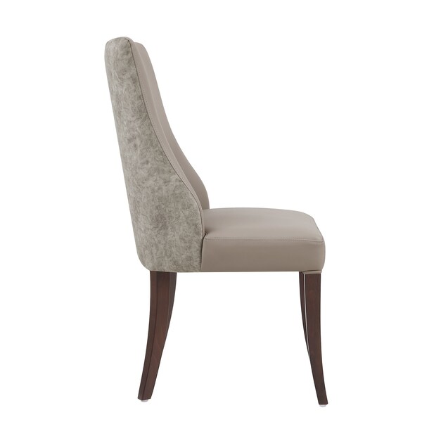 Manhattan Comfort Connie Dining Chair in Taupe - Set of 4 - 2-DC095-TP