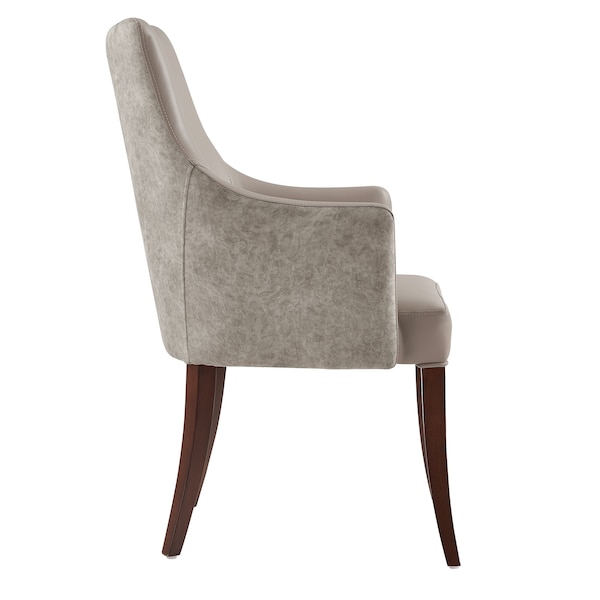 Manhattan Comfort Connie Dining Armchair in Taupe - DC095AR-TP