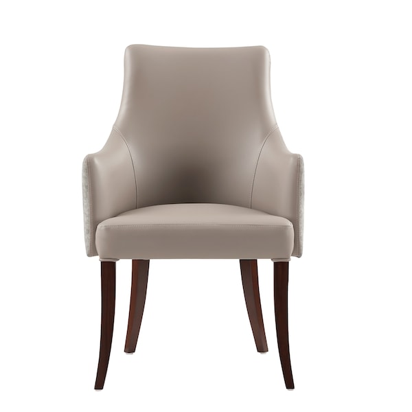 Manhattan Comfort Connie Dining Armchair in Taupe - DC095AR-TP