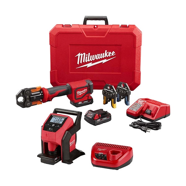 Milwaukee Tool M18 Press Tool Kit + M12 Inflator kit - 2674-22P, 2475-21XC