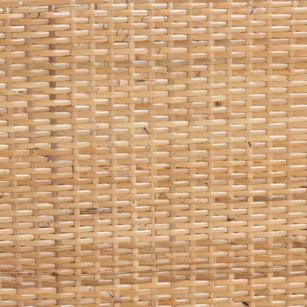 Bali & Pari Papua Modern Bohemian Natural Rattan and Walnut Brown Acacia Wood Dining Chair - 242-13491-ZORO