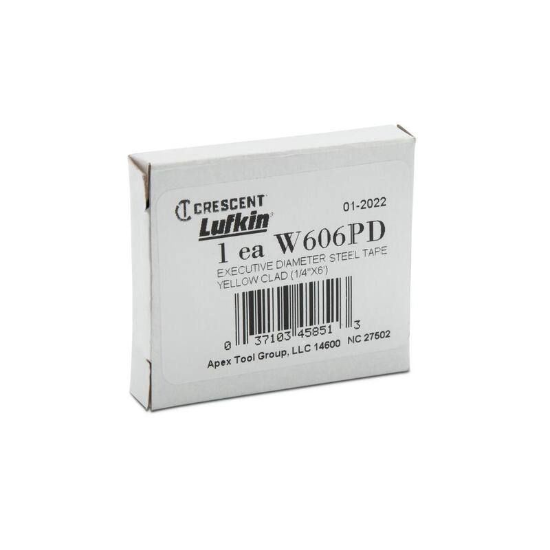 Crescent Lufkin 1/4 in. x 6 ft. Executive Diameter Engineer's Tape Measure (6-Piece) - W606PD4PCC