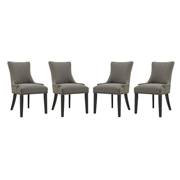 Modway Furniture Marquis Dining Chair - Fabric, Granite - Set of 4 - EEI-3497-GRA